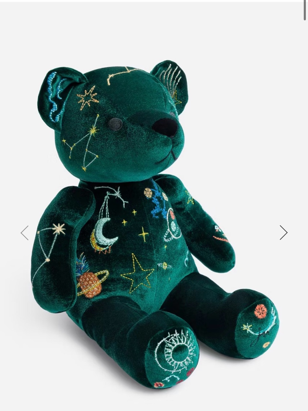 Johnny Was Emerald Green Starry Constellation Teddy Bear